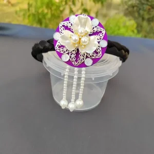 Mode fleur coréenne bandeau perle perlée Hanbok bandeau Style ethnique traditionnel scène danse cheveux cerceau enfants Mode fleur coréenne bandeau perle perlée Hanbok bandeau Style ethnique traditionnel scène danse cheveux cerceau enfants