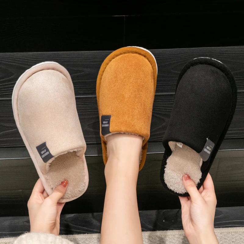 nouvelle tendance hiver couple intérieur antidérapant pour hommes femmes tongs pantoufles chaudes maison diapositives décontracté chambre doux confort chaussures nouvelle tendance hiver couple intérieur antidérapant pour hommes femmes tongs pantoufles chaudes maison diapositives décontracté chambre doux confort chaussures