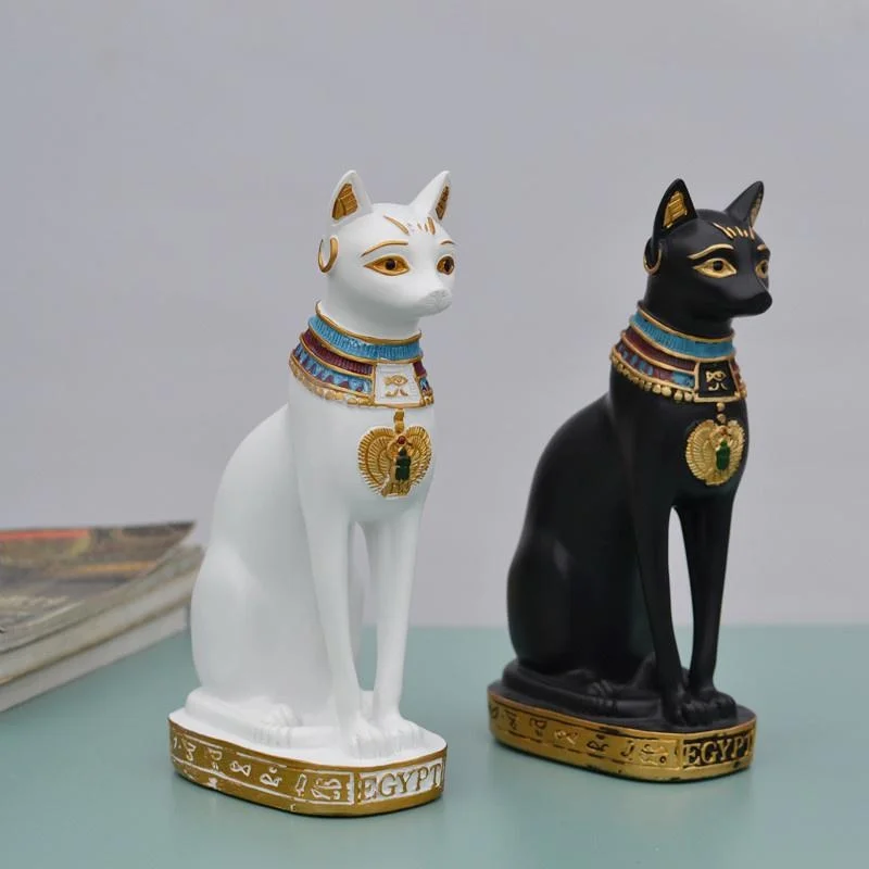 Statue de chat ornement chat égyptien Figurine Statue décoration Vintage chat déesse Statue maison jardin Mini Animal ornement Statue de chat ornement chat égyptien Figurine Statue décoration Vintage chat déesse Statue maison jardin Mini Animal ornement