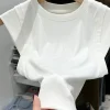 t shirt à manches sulfpour femme et fille, vêtement en coton, slim, sexy, y2k, printemps