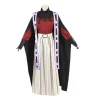 demon slayer cosplay costume pour hommes et femmes, ensembles de perruques, kimetsu no yaiba, tenue d'halloween, anime, kimono, doma douma