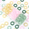 bague en verre imitation jade au chalumeau de haute qualité, 10 pièces/lot, bague en verre coloré pour femmes et filles, fabrication de bijoux, accessoires de bague diy