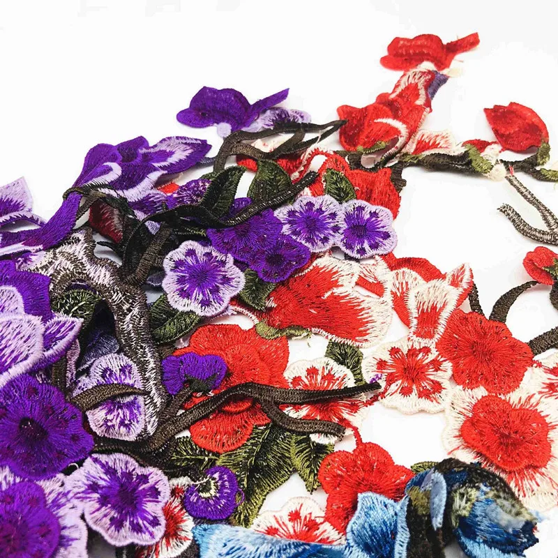 patchs brodés de fleurs appliques pour vêtements, danemark ge de bricolage, couture, matériaux d'artisanat, 1 pièce patchs brodés de fleurs appliques pour vêtements, danemark ge de bricolage, couture, matériaux d'artisanat, 1 pièce