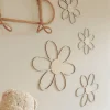 ins style scandinave découpé marguerite fleur décoration murale fleur en bois bricolage marguerite en bois, printemps et été, décoration de fête de chambre, cadeaux de vacances idéaux