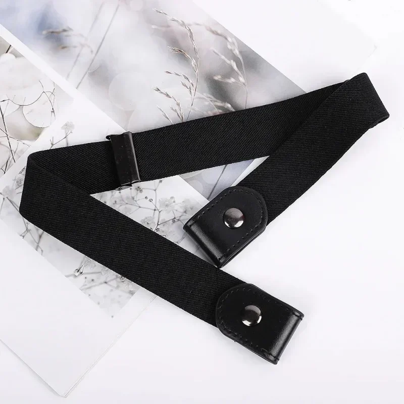 ceinture élastique réglable en toile, invisible, sans boucle, pour femmes et hommes, pantalon en jean, robe, sans boucle, facile à porter, 2024 ceinture élastique réglable en toile, invisible, sans boucle, pour femmes et hommes, pantalon en jean, robe, sans boucle, facile à porter, 2024