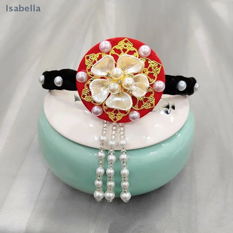 ♥ Bandeau Hanbok traditionnel coréen, ruban classique, accessoires pour cheveux, cerceau pour danse sur scène ♥ Bandeau Hanbok traditionnel coréen, ruban classique, accessoires pour cheveux, cerceau pour danse sur scène 