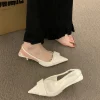 sandales à talons hauts chaussures d'été pour femmes bout pointu femmes sandales dames danse fête pompes 2025 mode peu profonde singbacks chaussures