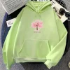 sweat à capuche de dessin animé japonais sakura flower takcartoon, sweat shirt décontracté, pulls doux, funko pop aesthetic moletom, rétro, automne, hiver