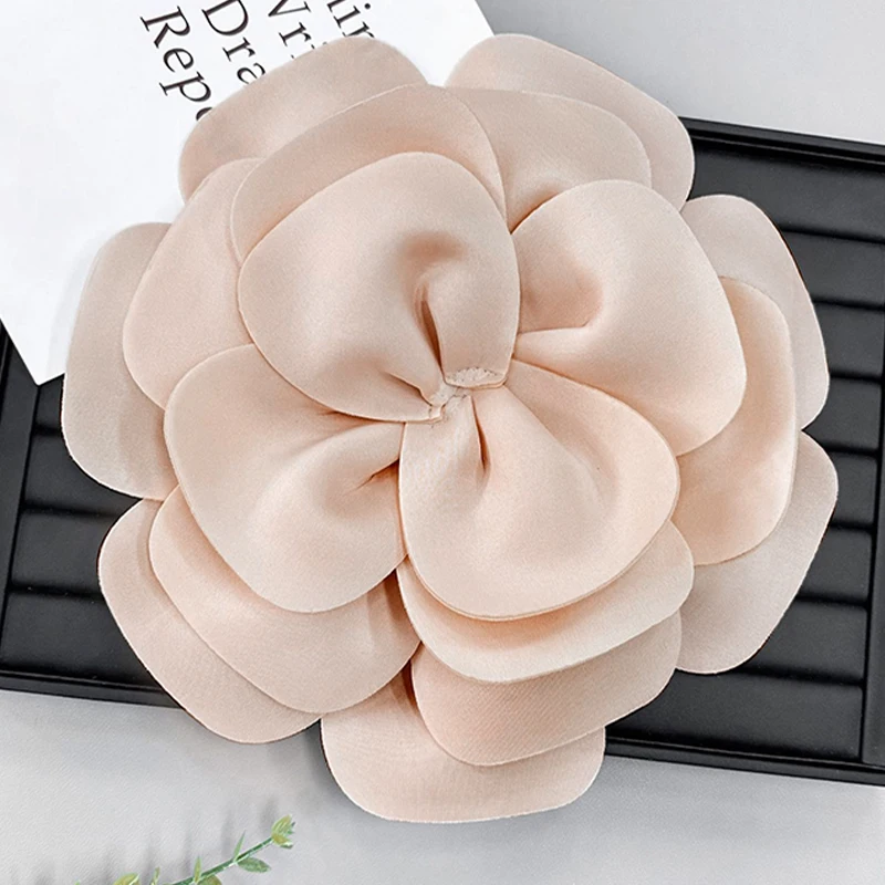 grands broches à fleurs pour femmes, robe de mariée élégante, épingles à revers en tissu coréen, badge à la mode, bijoux, accessoires cadeaux grands broches à fleurs pour femmes, robe de mariée élégante, épingles à revers en tissu coréen, badge à la mode, bijoux, accessoires cadeaux