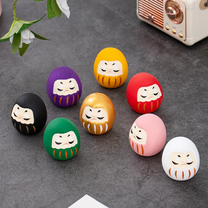 poupée daruma en céramique japonaise, artisanat porte bonheur, ornement de fortune, paysage, décoration de maison, accessoires miniatures, cadeaux poupée daruma en céramique japonaise, artisanat porte bonheur, ornement de fortune, paysage, décoration de maison, accessoires miniatures, cadeaux