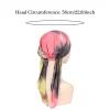 hijab imprimé musulman pour femmes et filles, turban à longue queue, couvre chef élastique 7.5, bonnet chimio respirant
