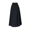 demi jupe de costume couleur fleur de cerisier pour femmes, jupe longue plissée amincissante, ligne a en forme de poire, couverture du corps, hanche, noire, nouvelle collection 2025