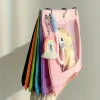 Oxford arc-en-ciel 6 couleurs, pochette à 3 trous, organisateur de reçus de fichiers, sac de rangement polyvalent pour fournitures scolaires et de bureau Oxford arc-en-ciel 6 couleurs, pochette à 3 trous, organisateur de reçus de fichiers, sac de rangement polyvalent pour fournitures scolaires et de bureau