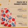 enveloppes en cire d'abeille réutilisables pour aliments, papier écologique pour le stockage des fruits, jxsandwich, couvercles de bol, ensemble de 3 pièces