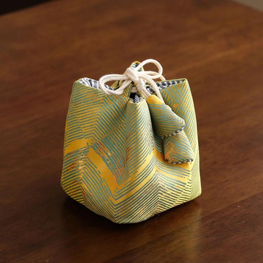 Poudres de gril WString de proximité de tasse à thé de style chinois, portable, résistant à l’installation, petit article, impression multifonctionnelle, sac à main brodé Poudres de gril WString de proximité de tasse à thé de style chinois, portable, résistant à l’installation, petit article, impression multifonctionnelle, sac à main brodé