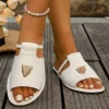 femmes pantoufles 2025 été mode chaussures à bout ouvert pour les femmes plat plage en plein air luxe pantoufles diapositives femmes zapatos de mujer
