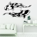 Autocollant mural japonais Koi Carp, 2 pièces, décoration pour la maison, camping-car, Hurhome, rivière, animal, voiture, chambre à coucher Autocollant mural japonais Koi Carp, 2 pièces, décoration pour la maison, camping-car, Hurhome, rivière, animal, voiture, chambre à coucher