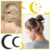 peigne à cheveux de style rétro pour femmes et filles, épingle à cheveux en forme de lune, fourche à cheveux, coiffure, outils de coiffure, accessoires