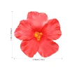 10 pièces fleurs d'hibiscus fête hawaïenne fête d'été décorations faciles à poser fleurs artificielles hula filles faveur fleur de décoration de cheveux