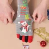 chaussettes de noël à cinq orteils pour femmes, chaussettes d'hiver à motif animal, extensibles et respirantes, à bout haut au genou, cadeau de vacances