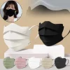 Masque facial jetable en forme de papillon, 50 pièces, respirant, 3 couches, couleur Morandi, couverture faciale de protection, masque Anti-poussière en V