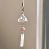 Porte-clés Sakura Windbell rose pour femmes, breloques d’appareil photo, lanière de téléphone portable, accessoires de bricolage Kawaii, cadeau d’anniversaire pour Couple Porte-clés Sakura Windbell rose pour femmes, breloques d’appareil photo, lanière de téléphone portable, accessoires de bricolage Kawaii, cadeau d’anniversaire pour Couple