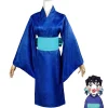 kimet su no yaiba saison 2 agatsuma zenitsu kimono anime cosplay costume kamado tanjirou hashibira inosuke robe kimono imprimée