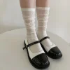 2 paires de chaussettes empilées mi longues pour filles, chaussettes hautes respirantes de style japonais, 3 couleurs, pour tous les jours, printemps et été