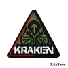 kraken patchs brodés pour brassard et sac à dos, badges des forces spéciales de l'ukraine avec crochet, support oral ron strihear