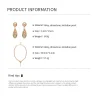 colliers serpent boucles d'oreilles ensemble de bijoux de luxe strass imitation perle chaîne de perles collier pour fête mariage cadeaux de mariée