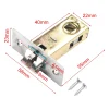 loquet tubulaire en alliage de zinc pour porte suspendue, quincaillerie de porte, réversible, droitier, rotatif, 40mm