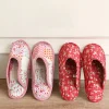 pantoufles en coton à l'offre elles souples pour femmes et filles, pantoufles d'intérieur de maison, pastorales, florales, confortables, chaudes, neuves