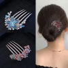 pinces à cheveux vintage à fleurs en cristal, style coréen, mode perle strass, peignes, épingles à cheveux brillantes pour femmes, accessoires pour cheveux