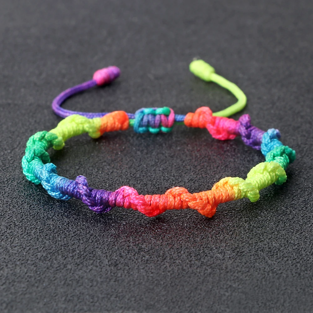 Bracelets tressés en fil coloré pour femmes et hommes, faits à la main, ficelle rouge porte-bonheur, bouddhiste tibétain, Bracelets d’amitié, cadeau Bracelets tressés en fil coloré pour femmes et hommes, faits à la main, ficelle rouge porte-bonheur, bouddhiste tibétain, Bracelets d’amitié, cadeau