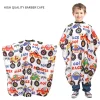 cape de coupe de cheveux de dessin animé pour enfants, enveloppe de barbier imperméable – fournitures de coiffure pour soins capillaires en salon