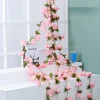 vigne sakura artificielle pour décoration de ix, fausses plantes, arche de roses, jardin de mariage, patients de noël, 180 cm, 240cm