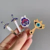 la légende des pinces à cheveux bouclier hylian sheikah maître épée barrettes dessin animé chapeaux accessoires de cheveux pour les fans cadeaux