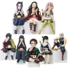 Demon Slayer Anime Action Figure, Kamado, Tanjirou, Nezuko, Posture assise, Modèle en PVC, Collection Butter Toy Gift for Kids, 10-15cm Demon Slayer Anime Action Figure, Kamado, Tanjirou, Nezuko, Posture assise, Modèle en PVC, Collection Butter Toy Gift for Kids, 10-15cm