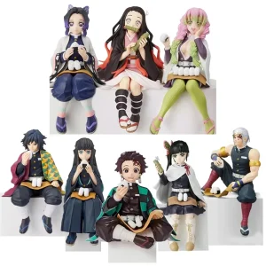 Demon Slayer Anime Action Figure, Kamado, Tanjirou, Nezuko, Posture assise, Modèle en PVC, Collection Butter Toy Gift for Kids, 10-15cm Demon Slayer Anime Action Figure, Kamado, Tanjirou, Nezuko, Posture assise, Modèle en PVC, Collection Butter Toy Gift for Kids, 10-15cm