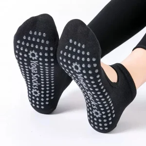 Chaussettes de Yoga pour femmes, de haute qualité, antidérapantes, respirantes, dos nu, Pilates, cheville, danse de Ballet, chaussettes de sport pour Fitness, salle de sport