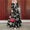 robe kimono élégante de style vintage pour femmes, vêtements de dubaï, robe d'été abayas, vêtements arabes doux, vêtements de vacances d'automne, nouveau, 2024