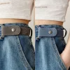 ceinture élastique sans boucle, décoration japonaise, boucle furtive, ceinture gratuite, élastique noir, sans boucle, ceinture invisible pour femmes