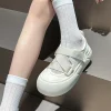 Chaussures femme Beige dames chaussures bout rond Kawaii mignon haute sur plate-forme nouveau en coton de haute qualité et prix bas qualité A
