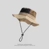 chapeau de soleil d'été pour femmes, style japonais, blocage de couleur, protection uv upf50 +, randonnée en plein air, camping, casquette de pêche respirante
