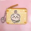 chiikawa porte monnaie en cuir pu kawaii pour femme, sac de rangement, porte clés, portefeuilles courts de dessin animé, porte cartes gt avec fermeture éclair