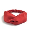 turban croisé solide pour femmes, noué torsadé, style boho, en daim, pour filles, nœud doux, accessoires pour cheveux vintage