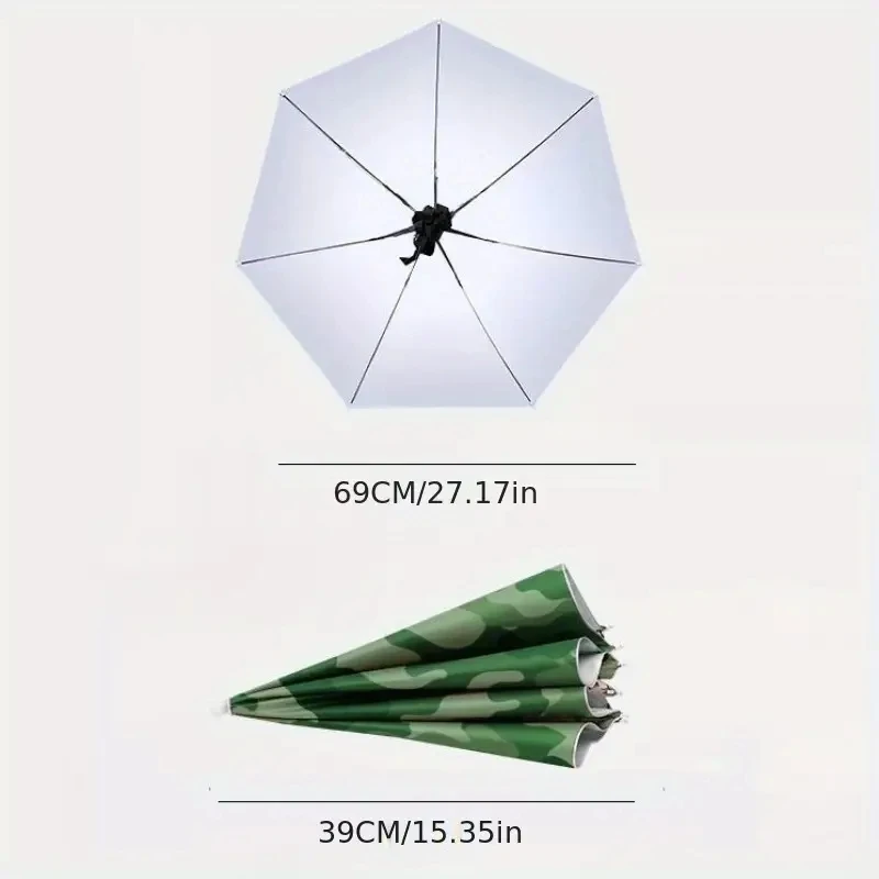 parapluie de tête pour hommes et femmes, parapluie ensoleillé pliant d'extérieur, pare soleil d'extérieur, parapluie coupe vent, chapeau pliant parapluie de tête pour hommes et femmes, parapluie ensoleillé pliant d'extérieur, pare soleil d'extérieur, parapluie coupe vent, chapeau pliant