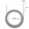 tuyau de vidange universel pour réfrigérateur, fil de débouchage, trou de vidange sale, livres rap duty, trop plein, 1.5m