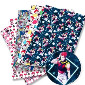 Tissu Hisoka de chasseur à temps plein, étoffe de dessin animé, en polyester et coton, couture à la main, patchwork imprimé Tissu Hisoka de chasseur à temps plein, étoffe de dessin animé, en polyester et coton, couture à la main, patchwork imprimé