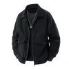 hommes hiver veste décontractée vêtements d'extérieur hommes veste en velours côtelé printemps col rabattu veste multi poches mode coréenne